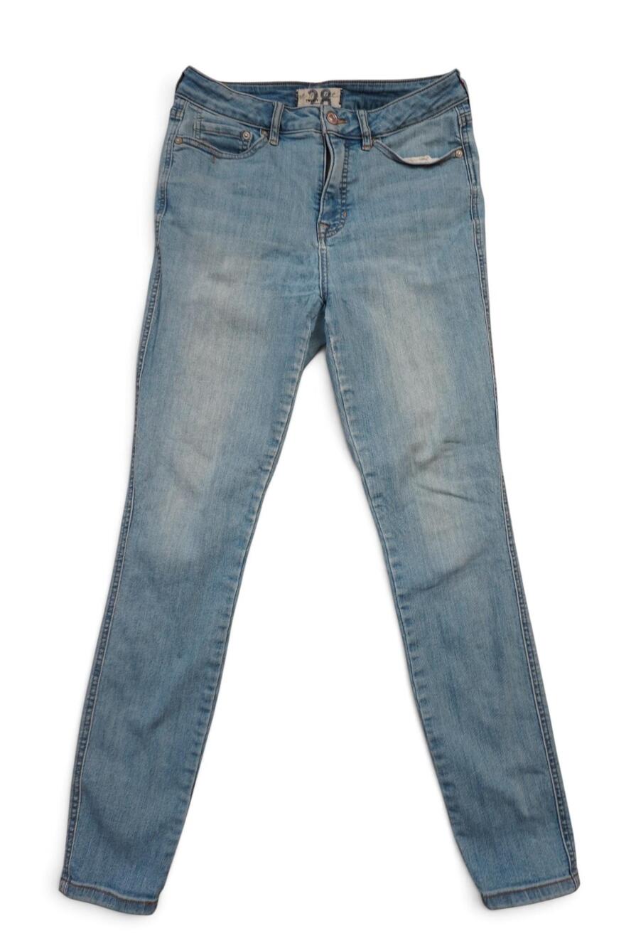 We The Free Jeans Womens 28x28 Blue Light Wash High Rise Skinny Stretch Denim